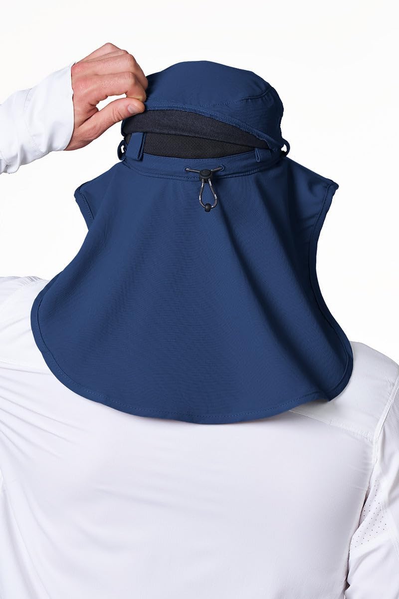 Sun Hat with Neck Drape & Clip-On Face Mask - UPF 50+ Sun Protection - Stevie Ultra