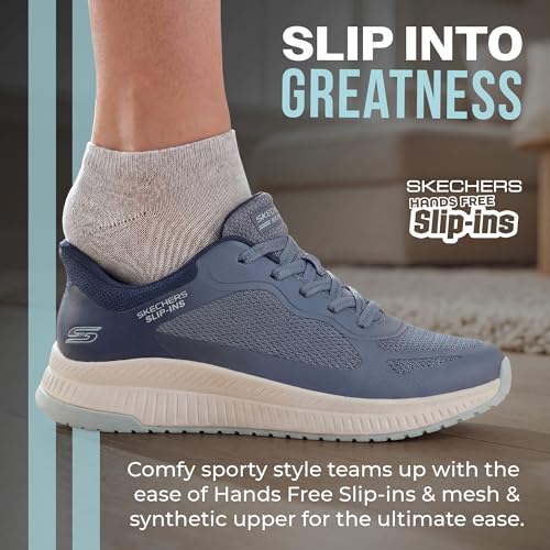 Image of Skechers Womens Hands Free Slip-ins Bobs Squad 4 - Staple Look