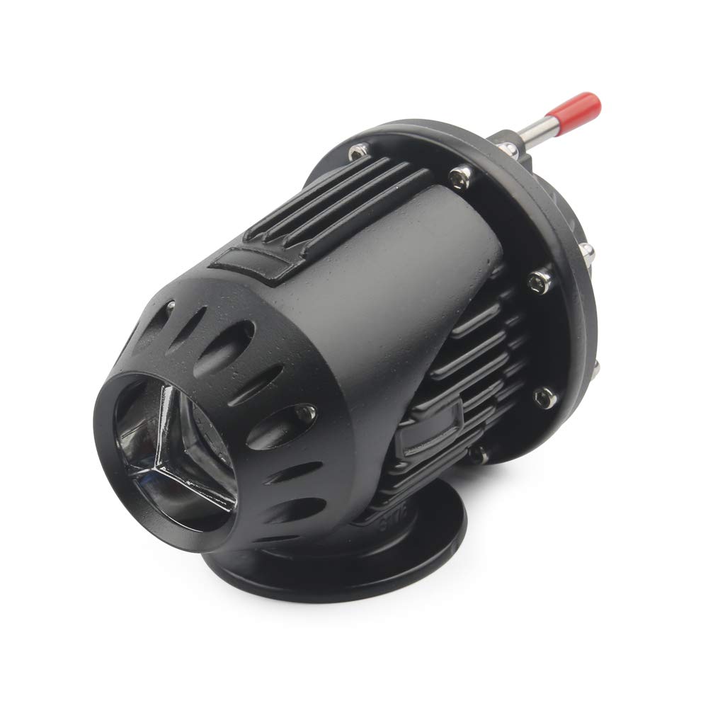 VáLvulas De Escape Válvula de soplado Universal SQV SSQV Bov Turbo Bov con brida adaptadora Valvula De Descarga(Noir)