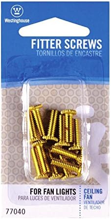 WESTINGHOUSE LIGHTING 77040 1/2-Inch PB Fitter Screw, 12-Pack