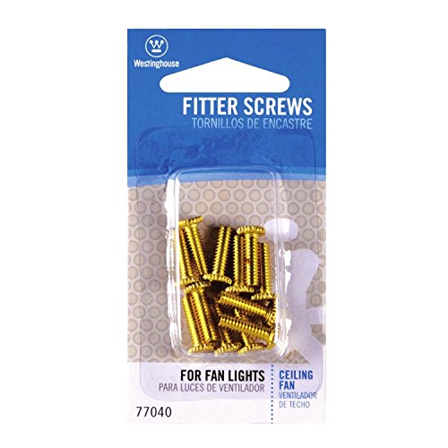 WESTINGHOUSE LIGHTING 77040 1/2-Inch PB Fitter Screw, 12-Pack