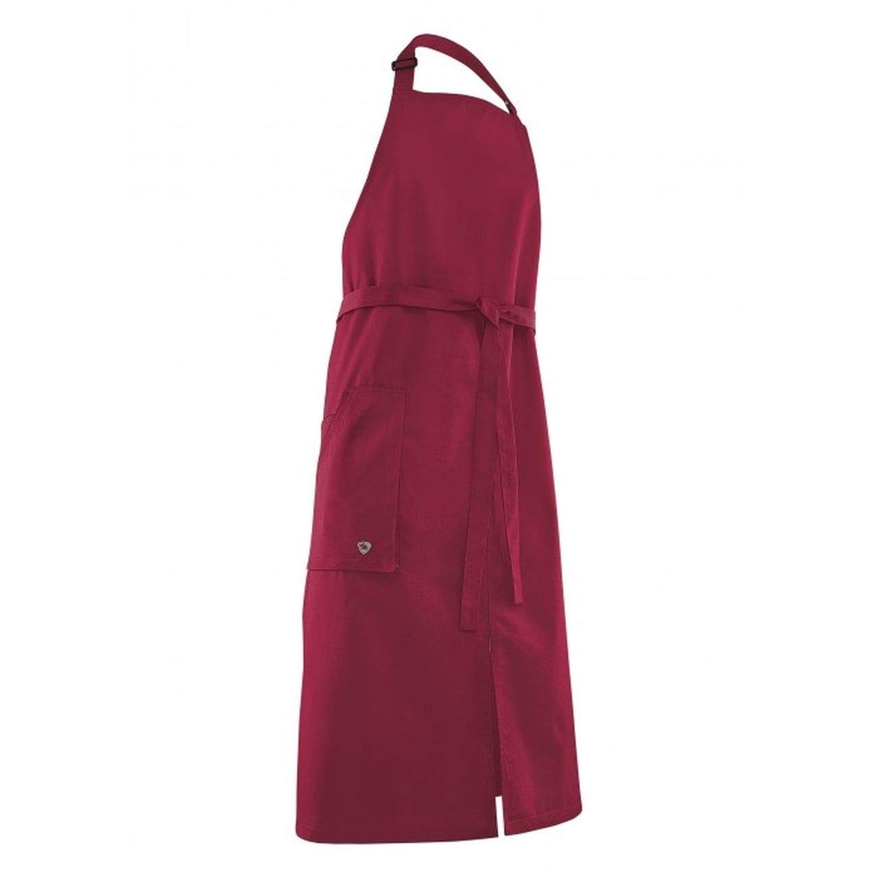 BP1970-400-800 Bib Apron, With Adjustable Fastening At The Neck, 215,00 G/M², Fabric Blend, Plum, Size 100/100