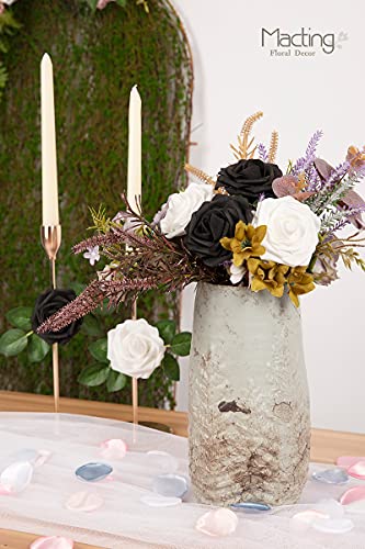 MACTING Artificial Flower Rose, Real Touch Artificial Roses for DIY Bouquets Wedding Party Baby Shower Home Decor - Image 6