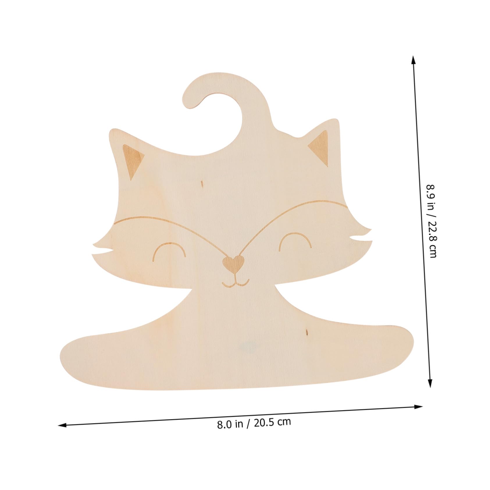 Kinderkleiderbügel 10 Stück mit Fuchs Motiv für Kleidung