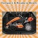 ENYOPRO 36V 9Ah Electric Go Cart for Kids, Licensed McLaren Go Kart w/3-Section Adjustable Seat, Soft Start & Brake Pedal, Electric Drift Kart w/LED Lights, 8.7 MPH, Crazy Cart for Kids 6-12 Years Old