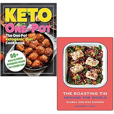 The One Pot Ketogenic Diet Cookbook By Iota & Roasting Tin Around the World By Rukmini Iyer 2 Books Collection Set