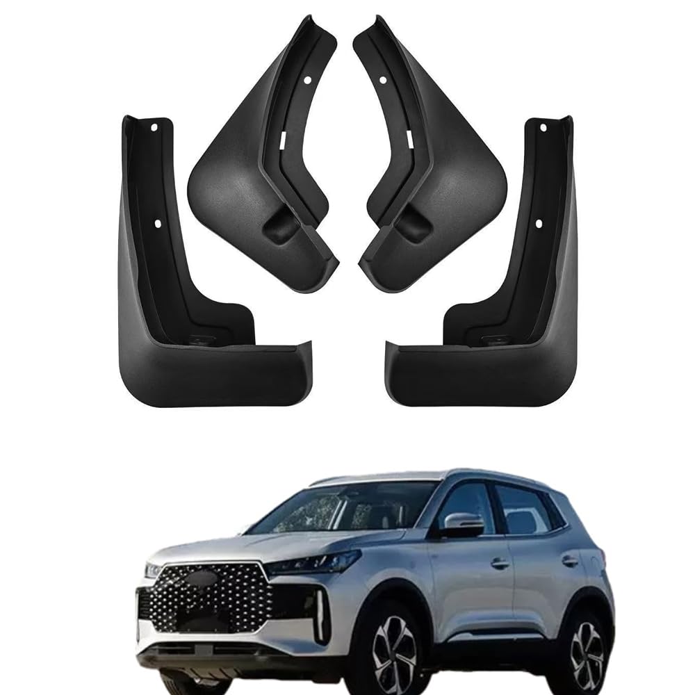 QIZUN 4pcs Car Front Rear Mud Flaps for Chery Tiggo 4 Pro 2025 2026+