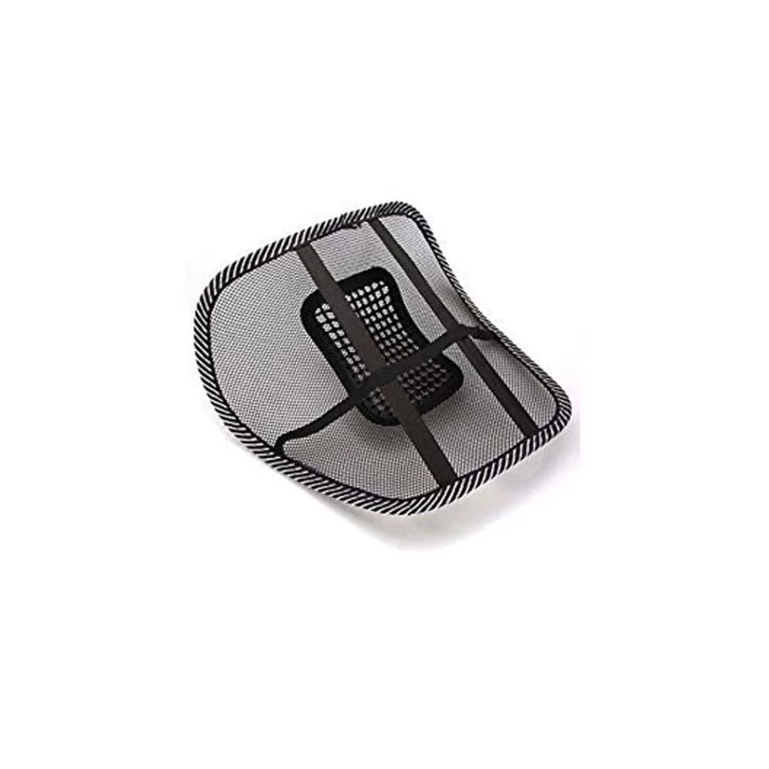 Mesh Ventilation Nylon Back Rest with Lumbar Support Mesh Cushion Pad, Universal Back Lumbar Support Chairs for Office Chair, Home, Car, Seat to Relieve Pain (Pack of 1)-image-27