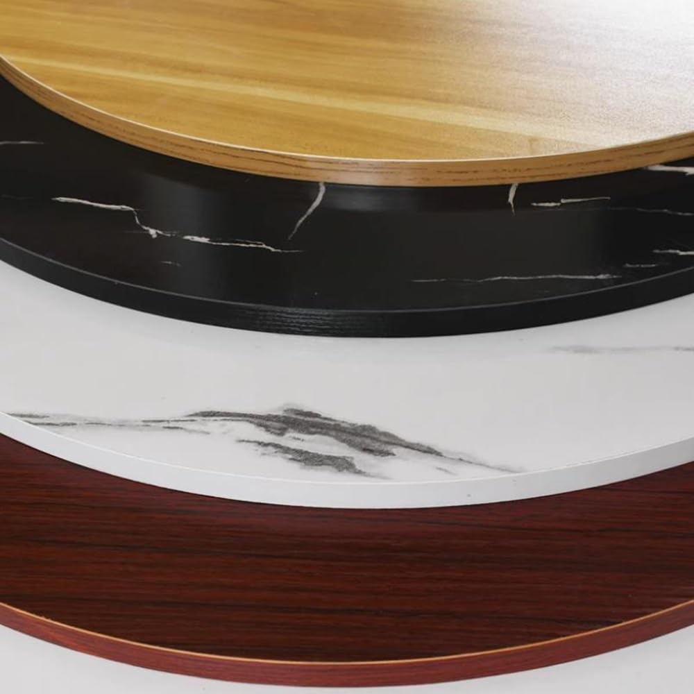 Grand plateau tournant Lazy Susan en bois 76,2 cm, 81,3 cm, 91,4 cm, 101,6 cm, 121,9 cm – Plateau de service rotatif pour table de salle à manger, comptoir de cuisine – Assiette de service ronde