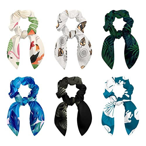 Accessoires pour cheveux chouchous avec nœuds motif floral