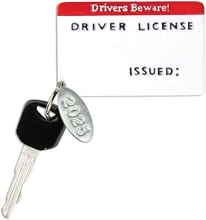 New Driver Gifts - New Driver Ornament 2025 - Drivers License Onament - Sweet 16 Gifts for Girls Teens Boys - Can Be Personalized at Home - Comes in A Gift Box So It's Ready for Giving