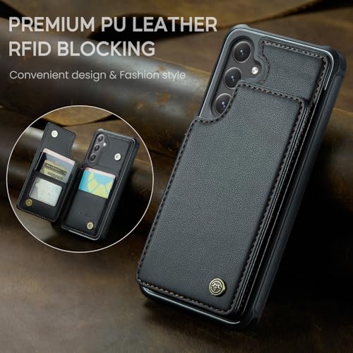 Vinich for Samsung Galaxy S26 Plus Wallet Case with Card Holder, RFID Blocking Credit Slots Kickstand Shockproof Phone Cover for Women Men, Black by Vinich - Used condition - Image 9
