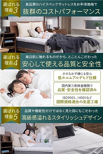 GOKUMIN マットレス専用カバー各種 (MPHSM-01専用,三つ折り用, シングル) [4]