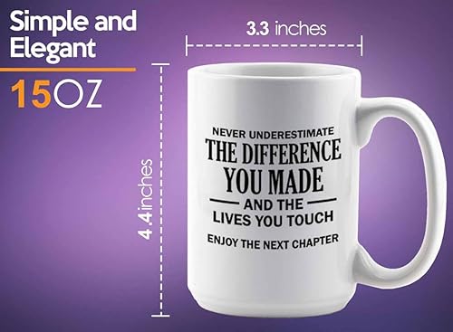 Miniatura 6 de Taza de café de agradecimiento para empleados, 15 onzas, color blanco, siguiente capítulo, regalos de agradecimiento para empleados, compañeros de