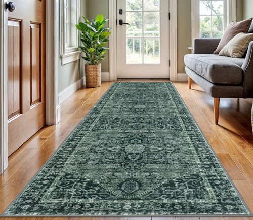 KOZYFLY Long Runners for Hallways 3x10 Ft Washable Kitchen Rug