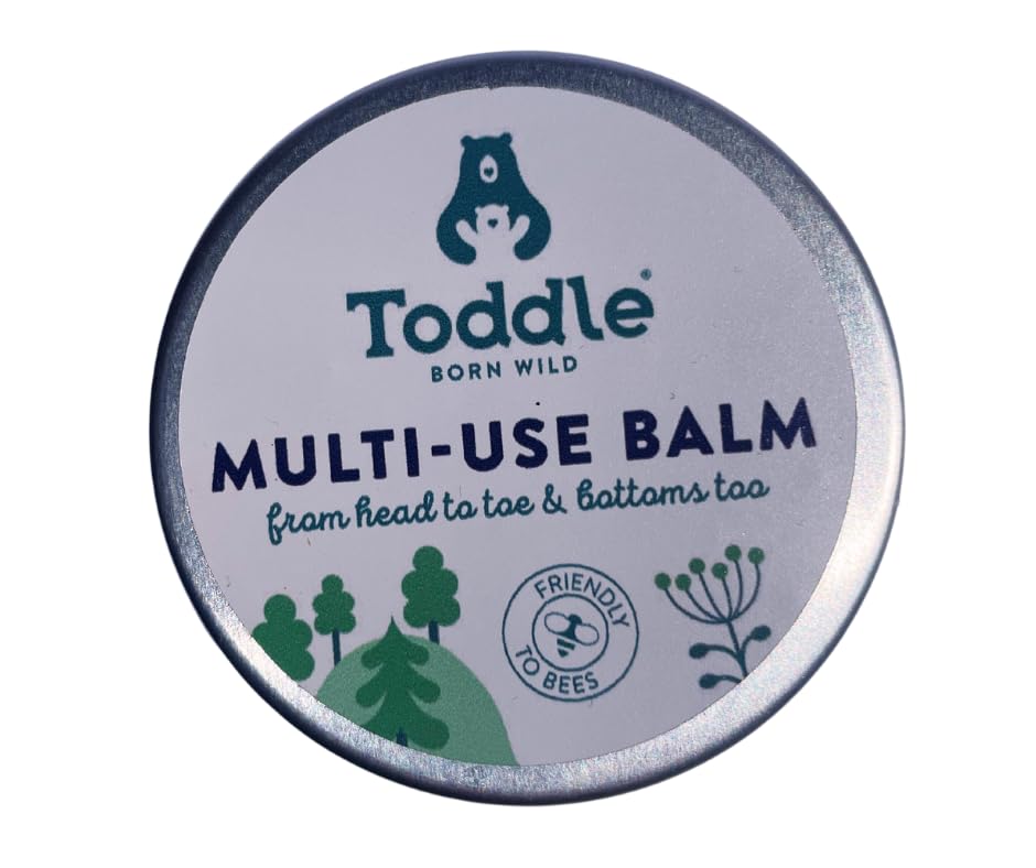 ToddleMulti-use Baby Barrier Balm - A Hand, Face or Nappy Cream, Nourishes Dry Skin with Coconut Oil and Jojoba - Toddler and Newborn Baby Essentials to Hydrate and Moisturise, x1 30ml