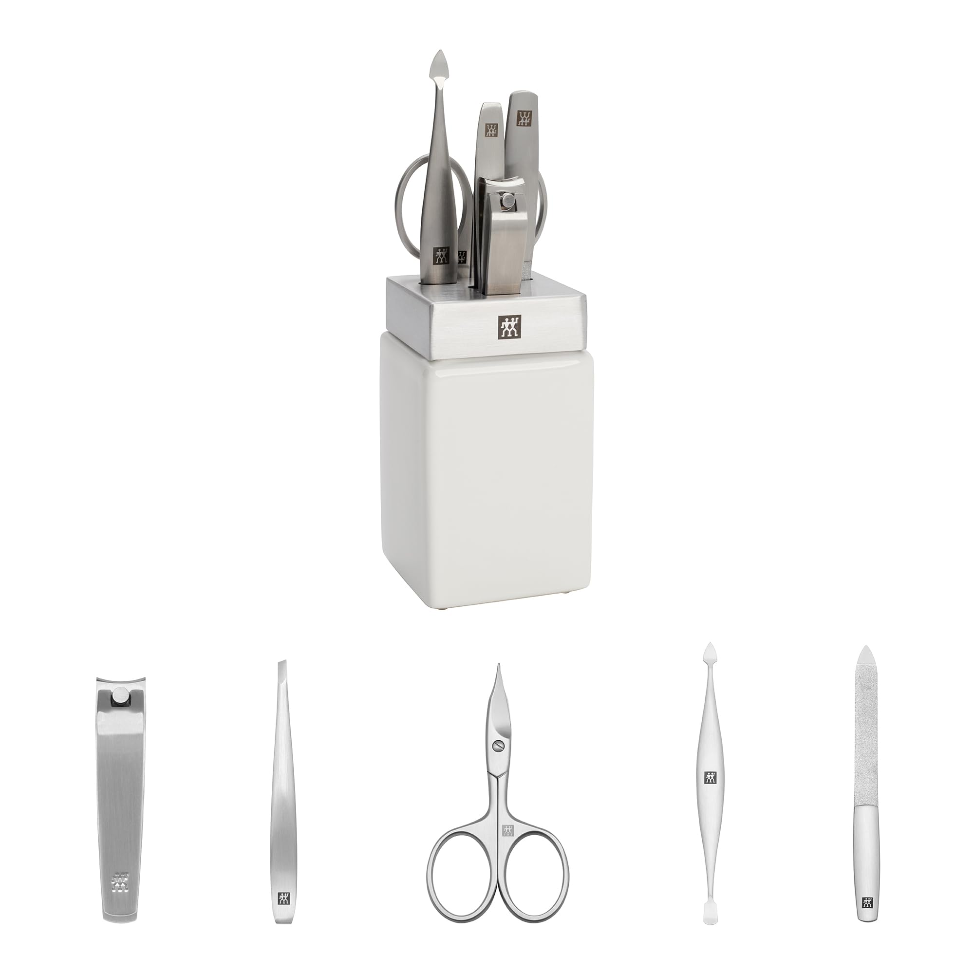 ZWILLING Beauty Premium Badewannenstation, Keramik, Weiß, 6-teilig