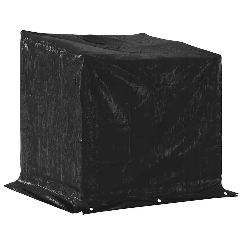 vidaXL Leñero Cubierta Lluvia 100,5x80,5x110,5 cm Acero galvanizado, Almacenamiento de leña, Soporte para leña para Chimenea, Almacenamiento de leña para Interior