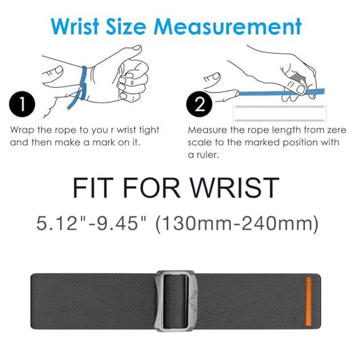 Correa elástica de nylon para Garmin Instinct 45mm miniatura 6