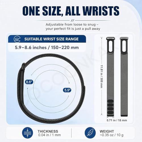 Image of Stretch Nylon Sport Strap Compatible For Google Fitbit Air (Only Strap)