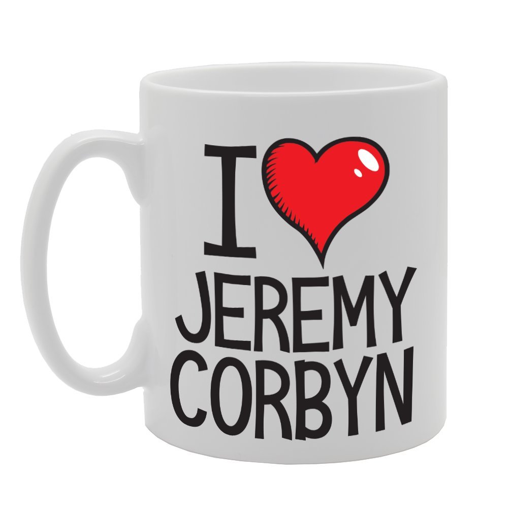 Coralgraph Inc Men's White Mg3879 I Love Jeremy Corbyn Labour Party Leader Novelty Gift Printed Tea Coffee Ceramic Mug