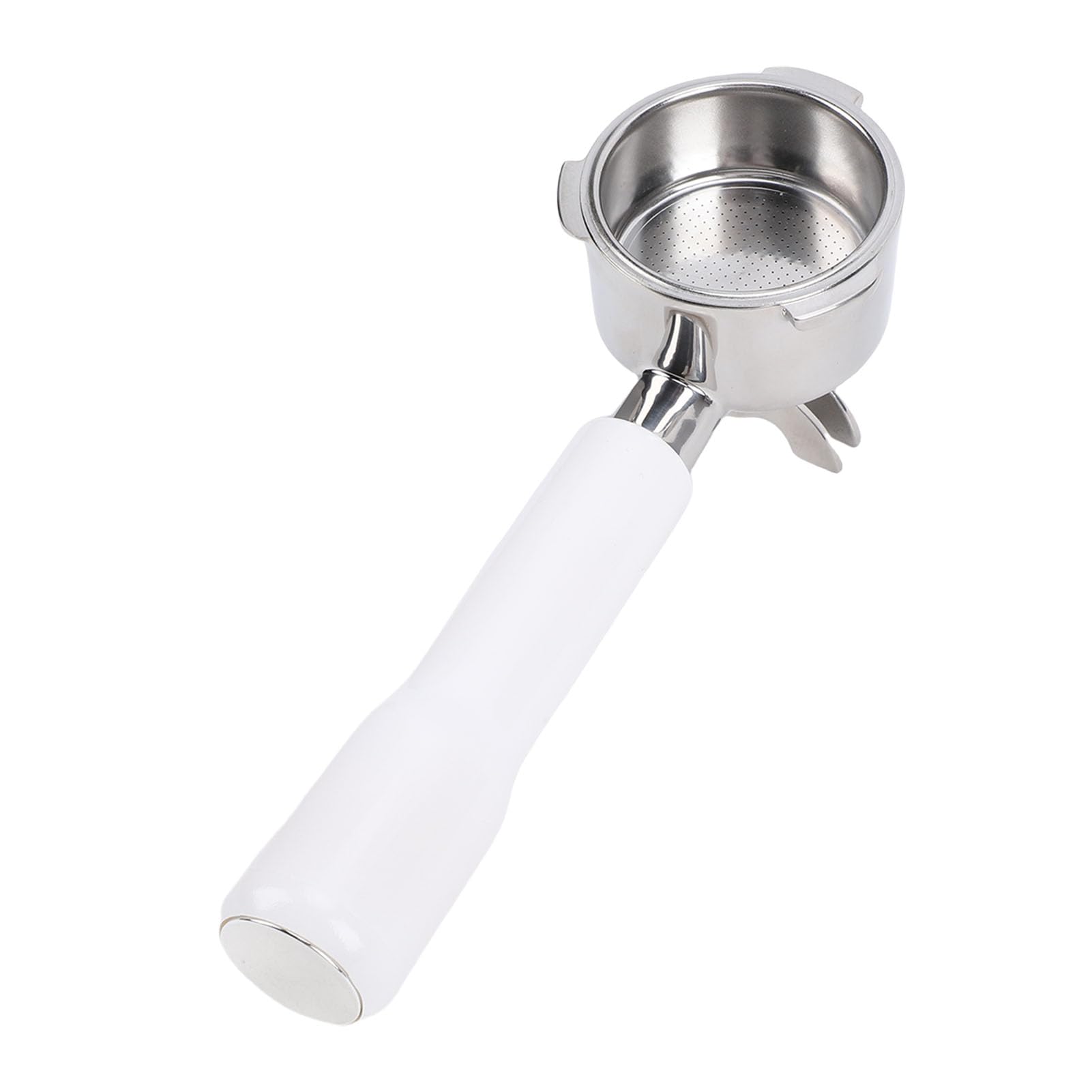 Naroote 3 Ear Portafilter, Compatible with Most Coffee Makers, 51mm (WHITE)