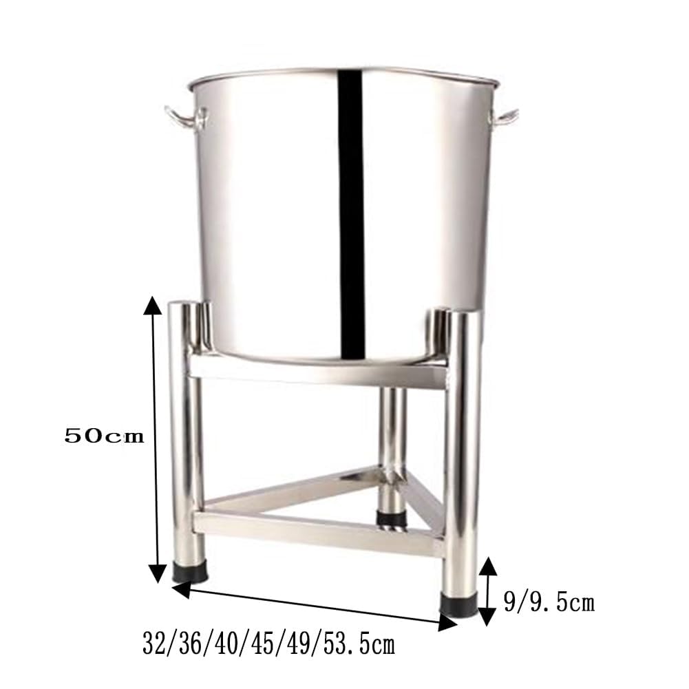 Marco de cubo de acero inoxidable resistente con soporte triangular, diseño de aislamiento térmico, portátil para uso en exteriores