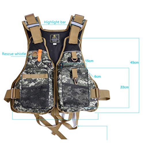 Oyria Mutifunctionele verstelbare drijfvermogen vest hulp zwemmen boot varen vissen kajak reddingsvest vest vest voor volwassen drijfvermogen hulp jas voor mannen/vrouwen - Image 4