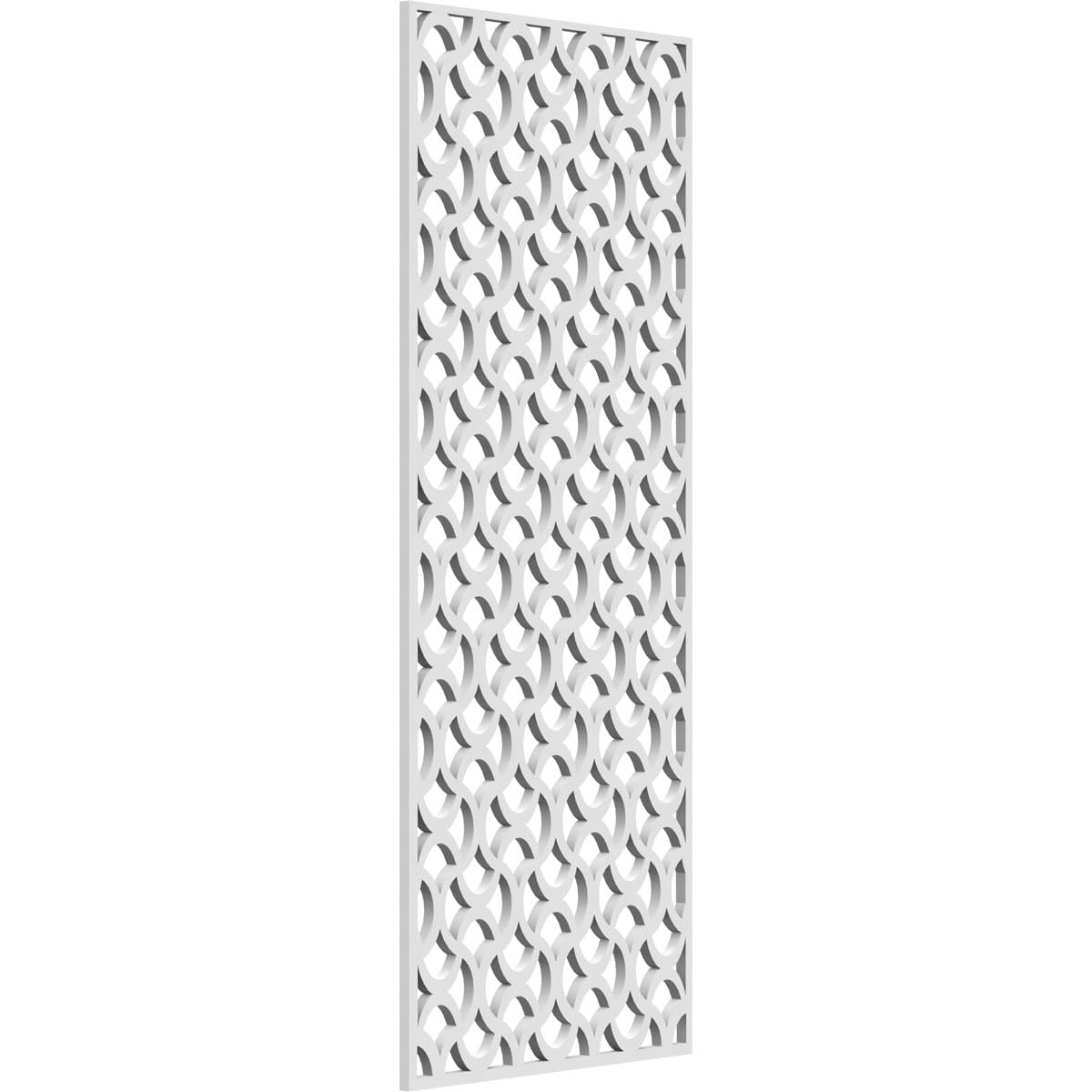 11 3/8"W x 29 3/8"H x 3/8"T Resort Decorative Fretwork Wall Panels in Architectural Grade PVC