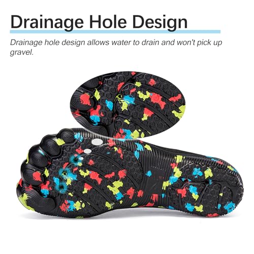 Mens Water Shoes Barefoot Athletic Workout Gym Footwear Beach Swim Sneakers Quick Drying Boat Aqua Shoes for Water Sport Diving Sailing Travel Fishing2