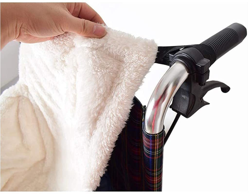 Bolsa para silla de ruedas, saco de forro polar impermeable para mayor comodidad y calidez, compatible con la mayoría de sillas de ruedas