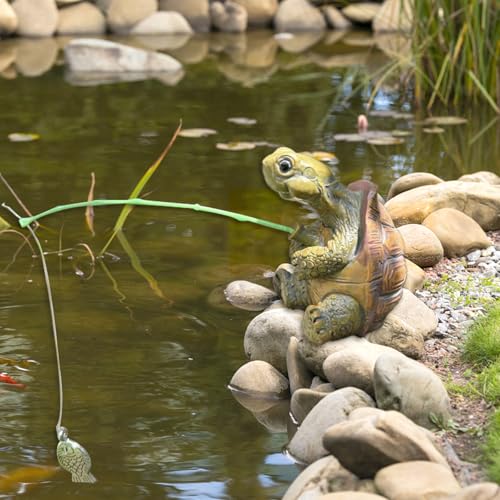 virkwuy Decoration Bassin Exterieur Tortue, Tortue Decoration Jardin Exterieur, Statue Jardin, Convient à Décoration des Jardins, à l'aménagement des...