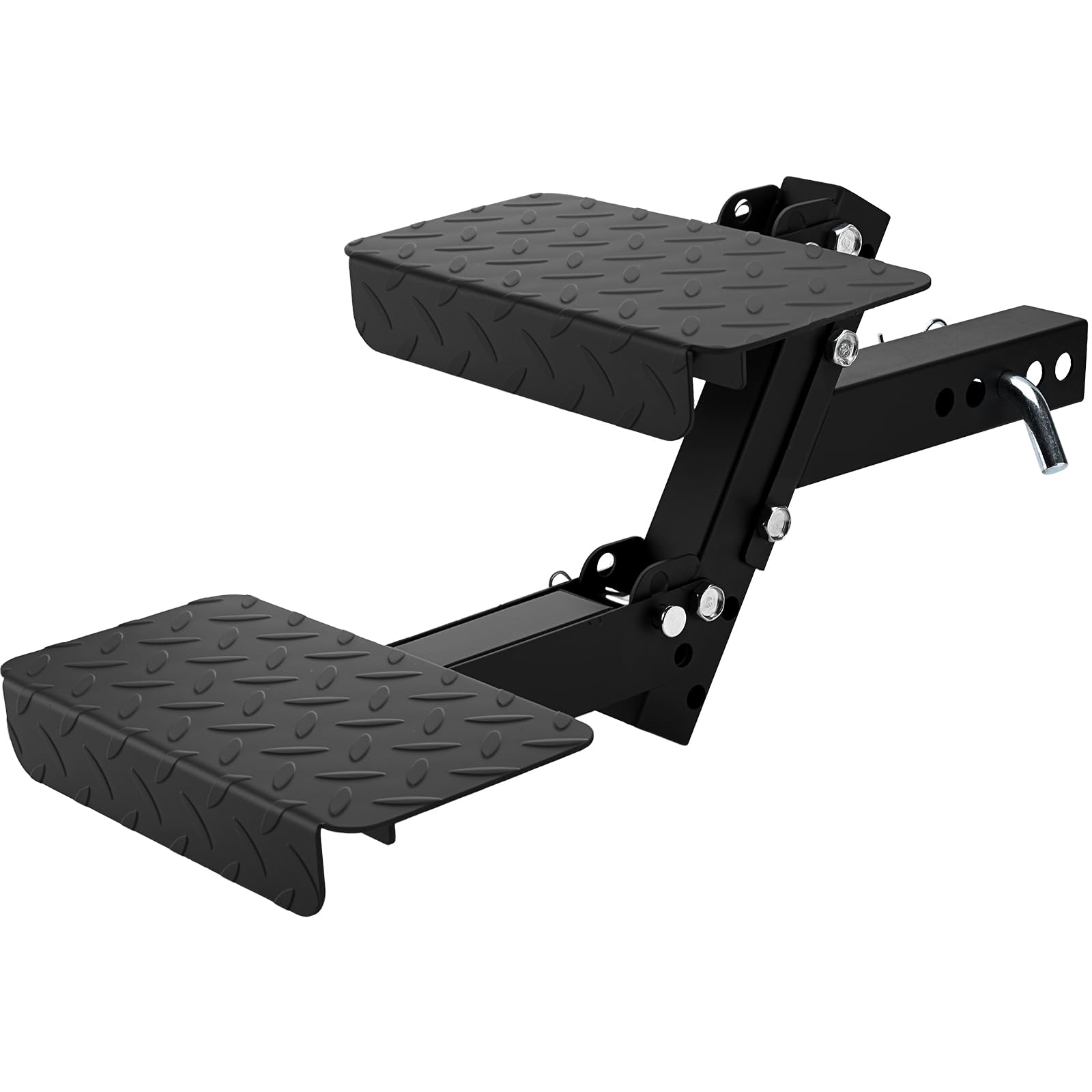Photo 1 of Turnirace Hitch Step 2 Inch Receiver for SUV Truck RV, Heavy Duty 2 Step Dog Stairs with Adjustable Height, Foldable Dog Stairs & Dog Car Steps, Universal Trailer Hitch Step & Tow Hitch Step