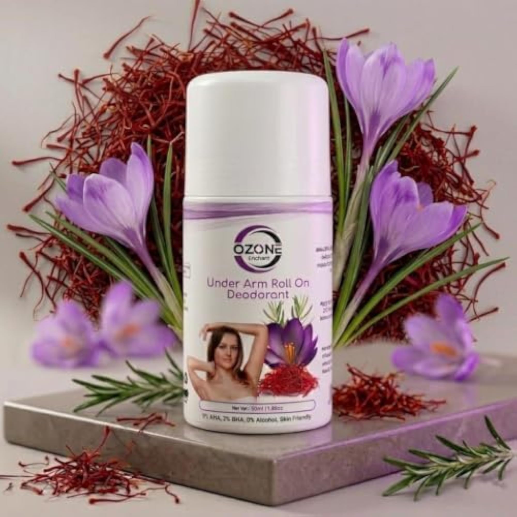 Underarm Roll-On Deodorant for Men & Women, Alcohol-Free Formula