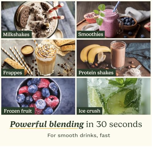 Image of Cuisinart Blast & Go Portable Blender | Cordless, USB-C Rechargeable | BPA Free Travel Mug | 20,000 RPM Motor | 2 Presets: Mix & Shakes, Protein Shakes, Crushed Ice, Fruits