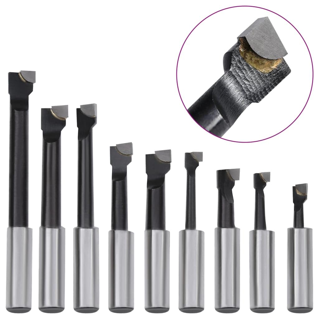MT3-F1-12 - Juego de herramientas de perforación (15 piezas, 50 mm, para fresadora CNC, acero 40 Cr, precisión de 0,01 mm, incluye 9 barras de taladro)