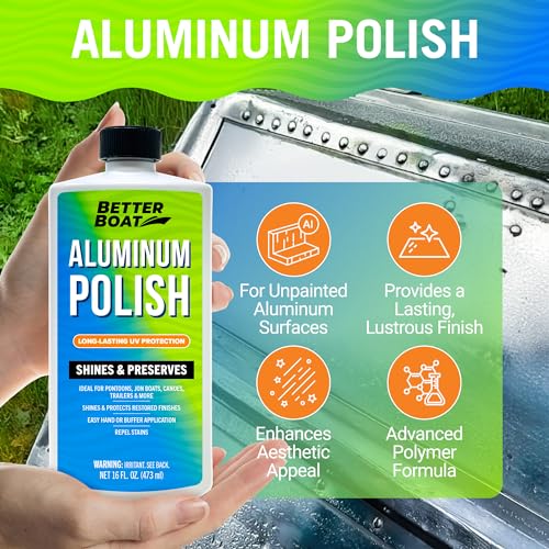Image of Marine Aluminum Polish, Boat, Pontoon, Jon, and Canoe, Aluminum Restorer