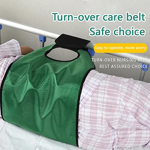 GBFYLD Waterdichte Transfer Bewegende Riem Rolstoel Bed Nursing Lift Riem met Handvat Hulpverschuiving Versterking Riem Voor Patiënt, Ouderen, Bedlegerig (Green13.4 * 63 inch) - Image 3