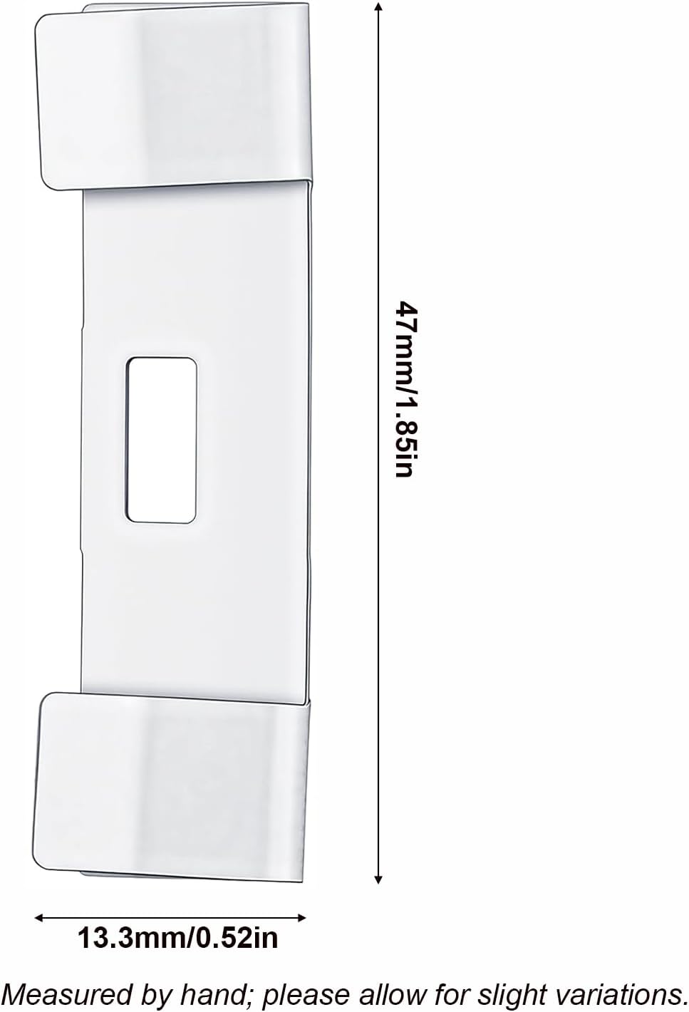 25 Pcs Metal Vertical Blind Repair Tabs, Vertical Blinds Repair Kits, Minimalist Buckle for Universal Vertical Blinds, Window Replacement Slats Parts, Silver