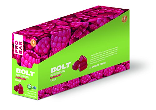 Probar Bolt Organic Energy Chews, Raspberry, 2.1 Oz (Pack Of 12) #TOP1