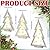 Set of 3 Wooden Christmas Tree Tabletop with Light Rustic Lighted Standing Christmas Tree Wood Xmas Tree Table Centerpieces Farmhouse Christmas Tiered Tray Decor for Home Party
