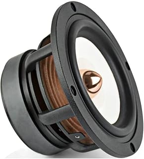 1Pcs 4 Inch Full Range Speaker, 4 8 Ohm 30W HiFi Treble Mediant Bass Loudspeaker Desktop Bookshelf Audio Sound Speaker DIY (Color : 4 Ohm 30W Speaker, Size : 4")