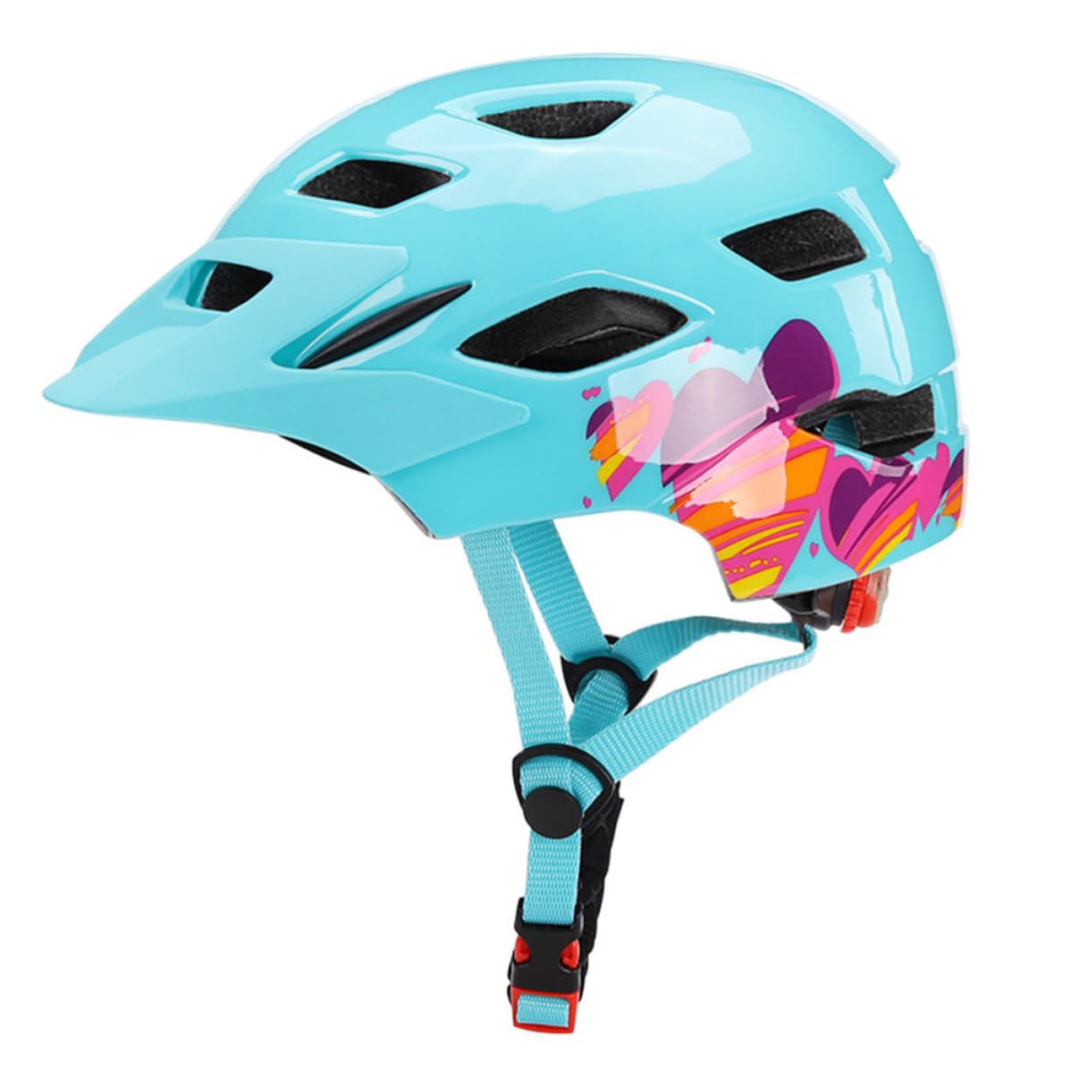 Casco para Azul Ligero de PC para Deportes al Aire Libre y Patinaje, Protección Segura y Diseño Atractivo para Ciclismo y Monopatín