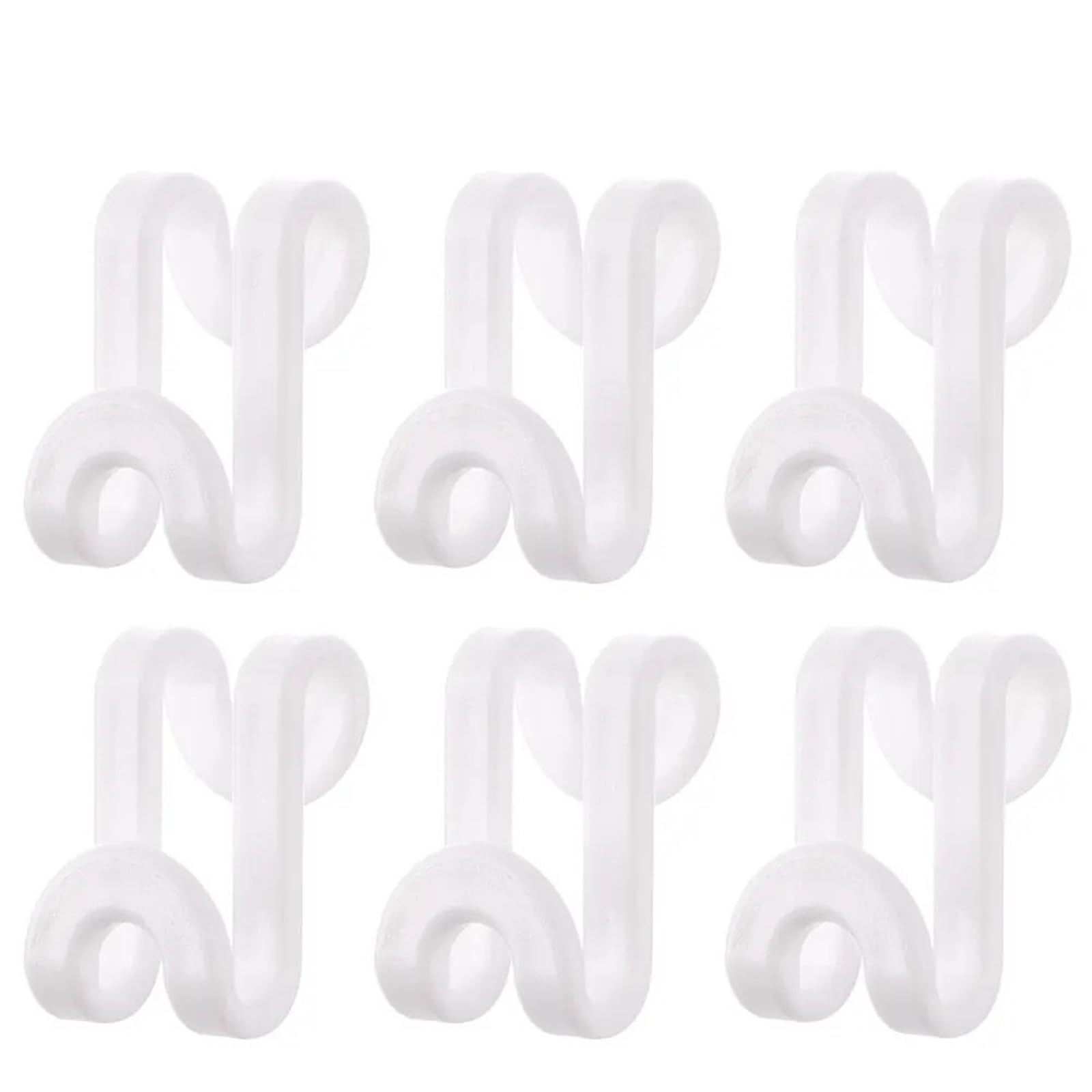 Hangers for Clothes Space Savers 150 Pcs Mini Clothes Hanger Hooks - Cascading Connectors For Wardrobe Closet(White)