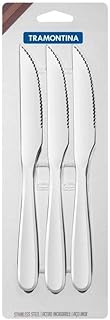 Conjunto De Facas Para Churrasco Aço Inox 3 Pç Tramontina Inox