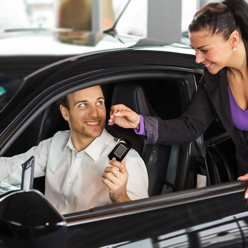 Image of Professional Alcohol Tester Digital Display Breath Analyzer High-Precision Breathalyzer Audible Alert with LCD Display Alcohol Detector (Model: S-6)