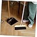 IWOWHERO Bathtub Broom Home Cleaning Broom Pet Hair Broom Soft Bristle Cleaning Brush Broom Outdoor Broom with Handle Heavy Duty Push Broom Kitchen Horsehair Broom Stainless Steel Black