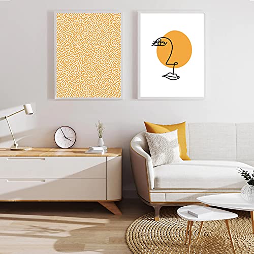 Affiche abstraite visage moderne pop coloré pour salon scandinave - 2