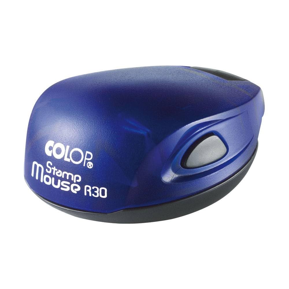 Italy'S Cartridge Timbro Colop R30, Rotondo, Stamp Mouse Autoinchiostrante Personalizzato, Tascabile, 30 Mm