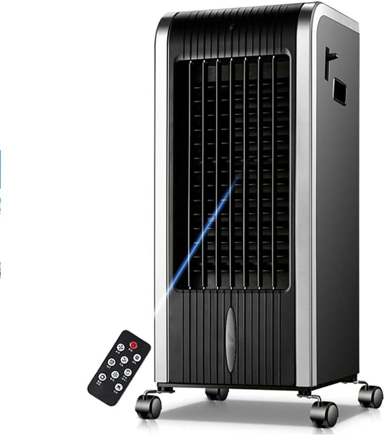 Cold hot Air Conditioner Household Mobile Air Cooler Purification Humidification 8h Timer 3 Wind Speed 7L Water Tank 4 in 1 Water Cooling Silver Black
